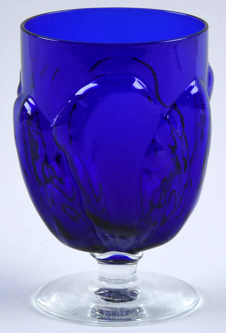 Tulipa-Cobalt Blue Juice Glass