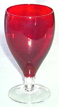 Tally Ho (Ruby Bowl, Clear Stem, Stem 1402) Iced Tea