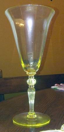 3035 Yellow (Yellow Bowl and Stem) by Cambridge