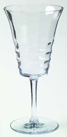 3077 Light Blue Water Goblet