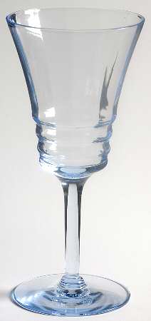 3077 Light Blue Wine Glass