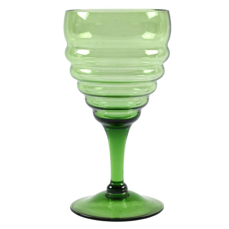 3078 Green Wine Glass