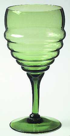 3078 Green Water Goblet