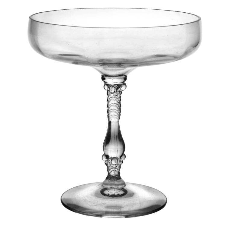 3121 Clear (Optic) Round Compote (Height X Width)