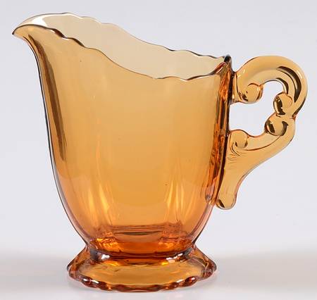 3400 Amber 3400/68 Footed Creamer