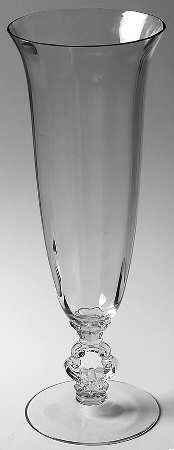 3400 Clear 13" Keyhole-Stem Footed Vase