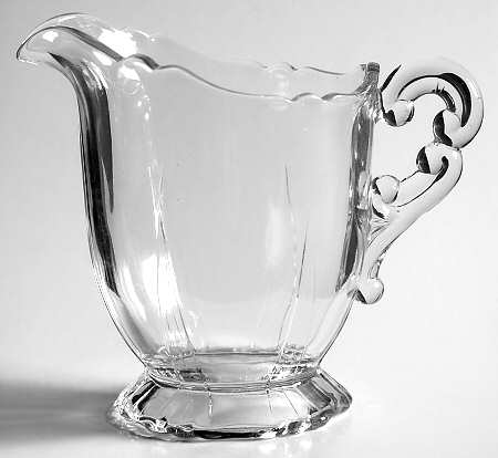 3400 Clear 3400/68 Footed Creamer