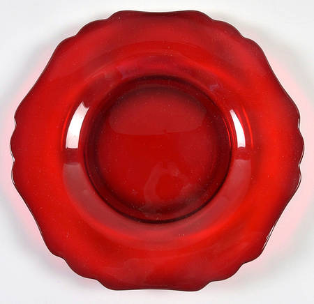 3400 Ruby Footed 8" Salad Plate (Shape 3400)