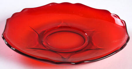 3400 Ruby Saucer for Cup & Saucer Set  (Shape 3400)