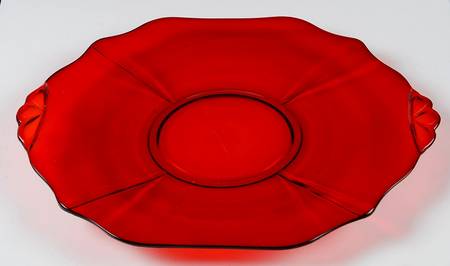 3400 Ruby 10" 2 Handled Plate (Shape 3400)