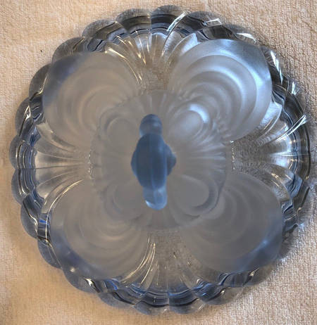 Alpine Blue (Stem 300) Lid for 3-Footed Candy Dish