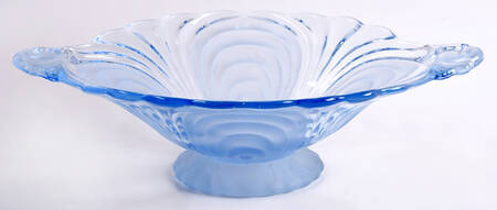 Alpine Blue (Stem 300) Round Compote (Height X Width)