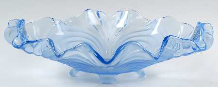 Alpine Blue (Stem 300) 13" Oval 4-Toed Handled Bowl