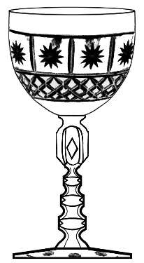 American Star Water Goblet