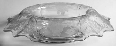 Apple Blossom Clear (Stem 3130) 3400 12" Rolled Edge Bowl
