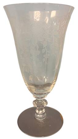 Apple Blossom Clear (Stem 3120) 10 Oz Footed Tumbler