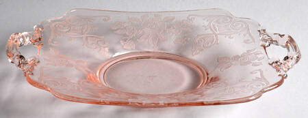 Apple Blossom Pink (Stem 3130) 3400/1181 Handled Bon Bon Plate