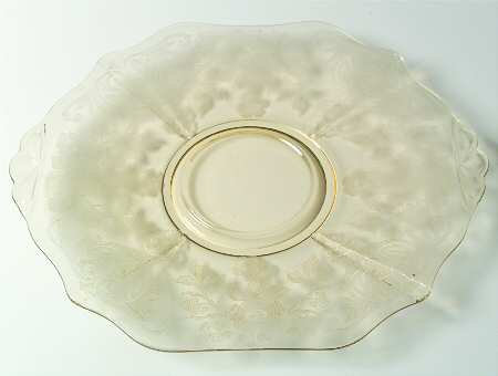 Apple Blossom Yellow (Stem 3130) Cheese & Cracker Plate-Shape 3400