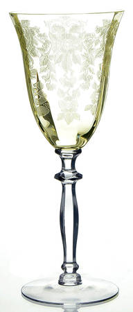 Apple Blossom Yellow (Stem 3120) Water Goblet