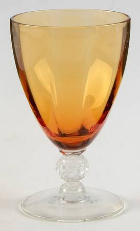 Aurora Amber Juice Glass