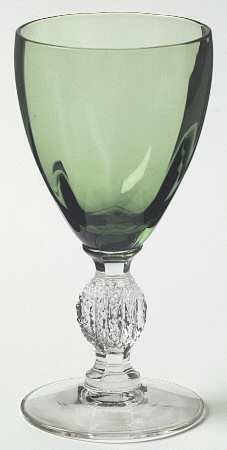 Aurora Green Wine Glass