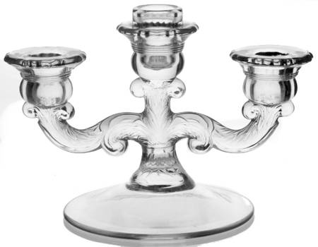 Cambridge Arms Candlestick-3 Light Holds 1 Bobches-Midnight Blue