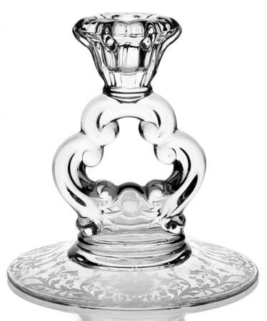 Candlelight 5" KeyHole Candlestick w/Round Base