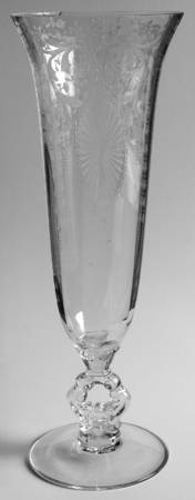Candlelight 12" Keyhole-Stem Footed Vase