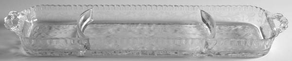 Candlelight Handled 3 Section Rectangular Tray