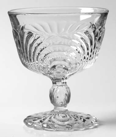 Caprice Clear (Pressed) Low Sherbet