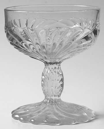 Caprice Clear (Pressed) Champagne/Tall Sherbet