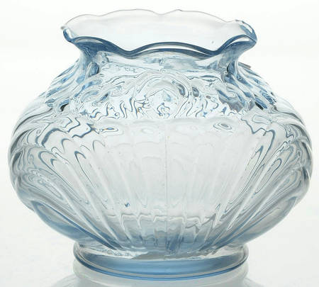 Caprice Moonlight Blue (Stem 300) 3"-4" Squat Ruffled Vase