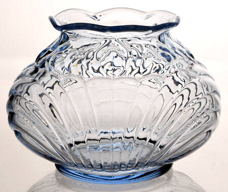 Caprice Moonlight Blue (Stem 300) 4" Squat Short Neck Vase