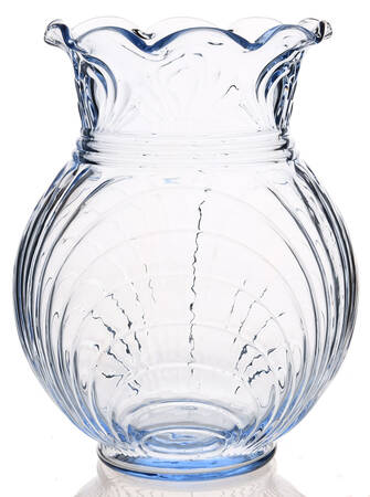 Caprice Moonlight Blue (Stem 300) 9" Ruffled Ball Vase