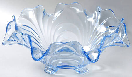 Caprice Moonlight Blue (Stem 300) 10" 4-Toed Footed Bowl