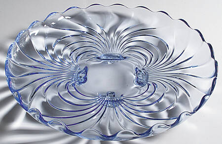 Caprice Moonlight Blue (Stem 300) 14" 4-Toed Cabaret Plate