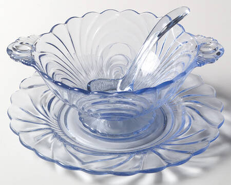 Caprice Moonlight Blue (Stem 300) Mayonnaise Bowl,  Underplate and Ladle