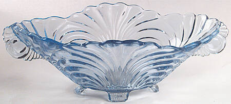 Caprice Moonlight Blue (Stem 300) 11" Oval 4-Toed Handled Bowl