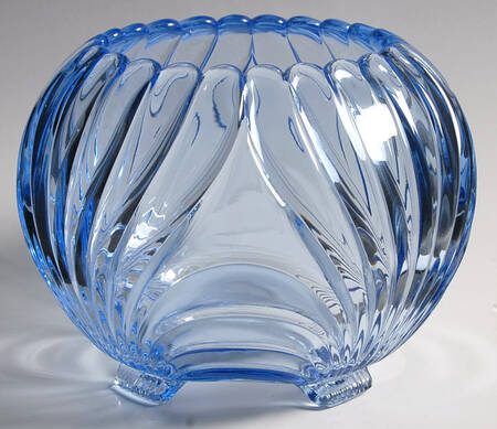 Caprice Moonlight Blue (Stem 300) 6" Rose Bowl