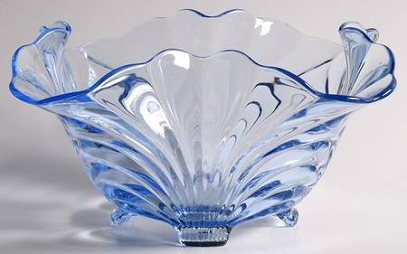 Caprice Moonlight Blue (Stem 300) 11" Round Crimped Bowl