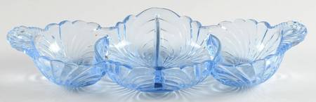 Caprice Moonlight Blue (Stem 300) 12" Oblong 4 Part Relish
