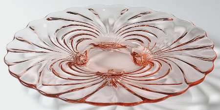 Caprice Pink (Stem 300) 14" 4-Toed Torte Plate