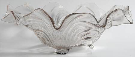 Caprice Clear (Stem 300) 12" 3-Toed Footed Bowl