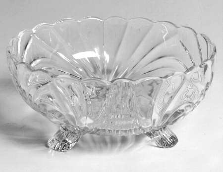 Caprice Clear (Stem 300) 3-Footed Candy Dish No Lid