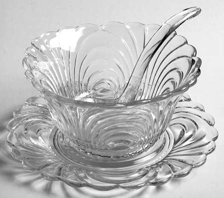 Caprice Clear (Stem 300) Mayonnaise Bowl, Underplate and Ladle