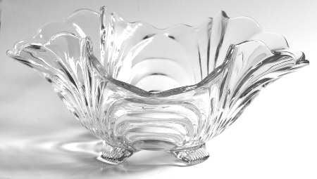 Caprice Clear (Stem 300) 8" Square 4-Toed Bowl
