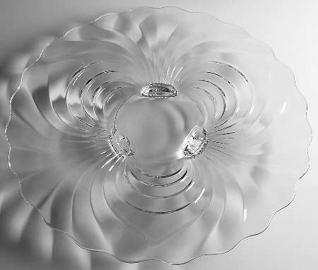 Caprice Clear (Stem 300) 14" 3-Toed Torte Plate