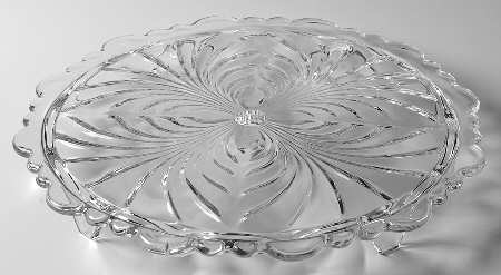 Caprice Clear (Stem 300) 4-Toed Cake Plate