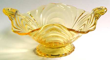 Caprice Yellow (Stem 300) 8" Square Handled Bon Bon