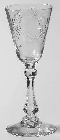 Cambridge Rose Cordial Glass